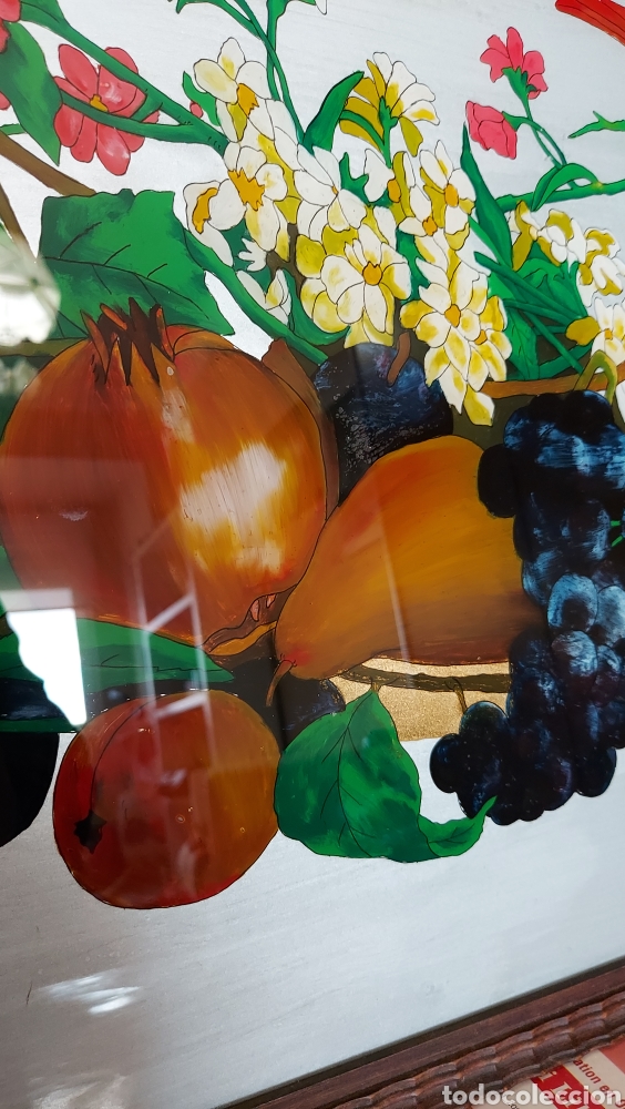 Otros objetos de arte: Pintura sobre cristal. Circa 1926 - Foto 4