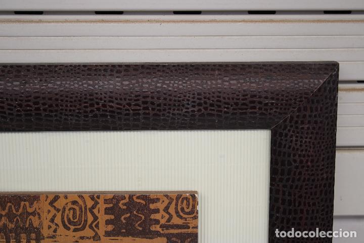 Otros objetos de arte: cuadro rinoceronte lamina sobre madera - Foto 2