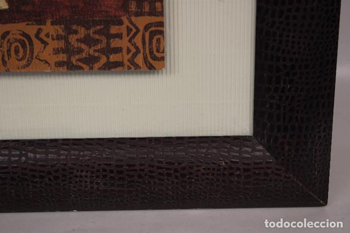 Otros objetos de arte: cuadro rinoceronte lamina sobre madera - Foto 3