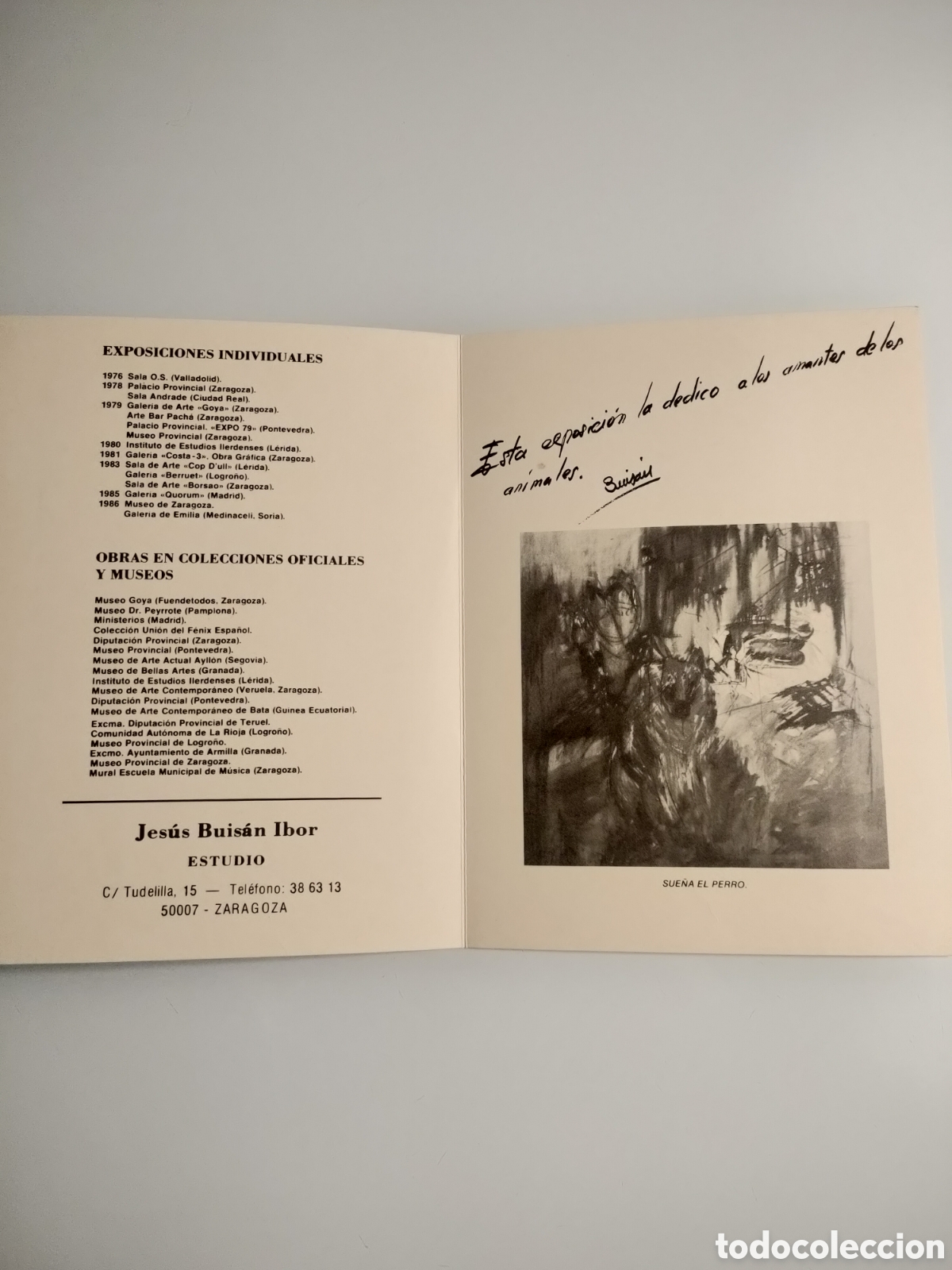 Otros objetos de arte: Invitaci&oacute;n exposici&oacute;n Buis&aacute;u - Foto 2