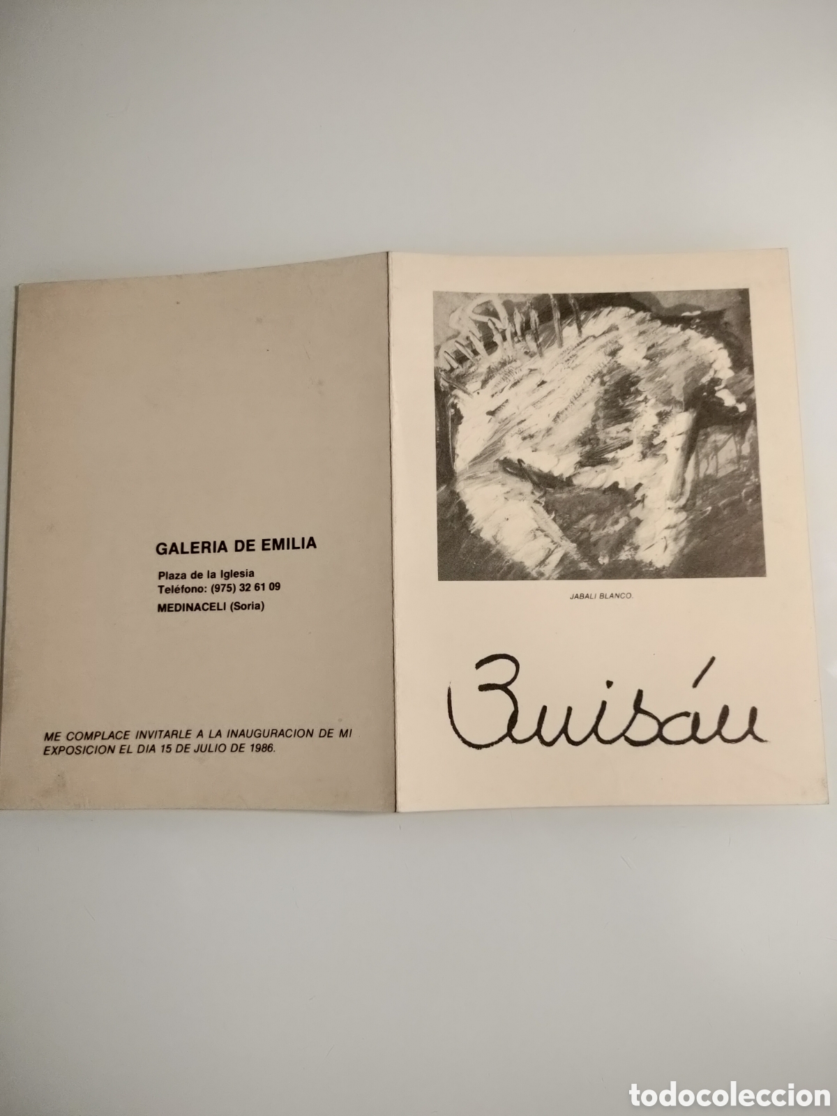 Otros objetos de arte: Invitaci&oacute;n exposici&oacute;n Buis&aacute;u - Foto 1