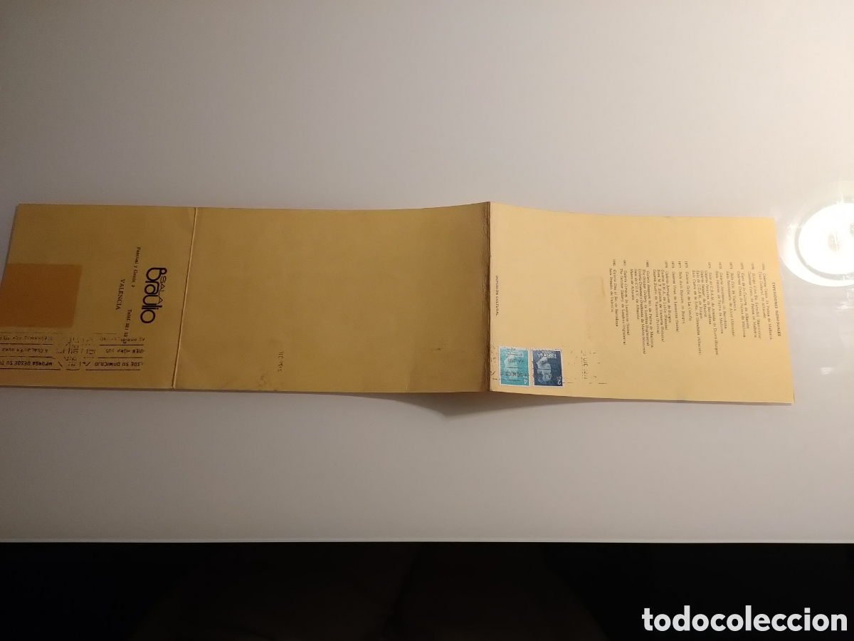 Otros objetos de arte: Invitaci&oacute;n exposici&oacute;n Beneyto 1982. - Foto 3