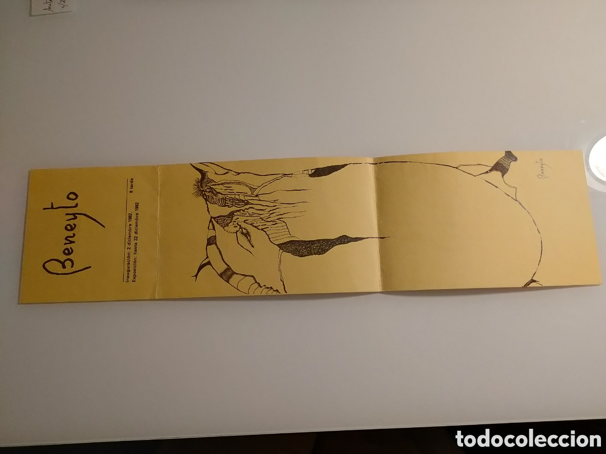 Otros objetos de arte: Invitaci&oacute;n exposici&oacute;n Beneyto 1982. - Foto 1