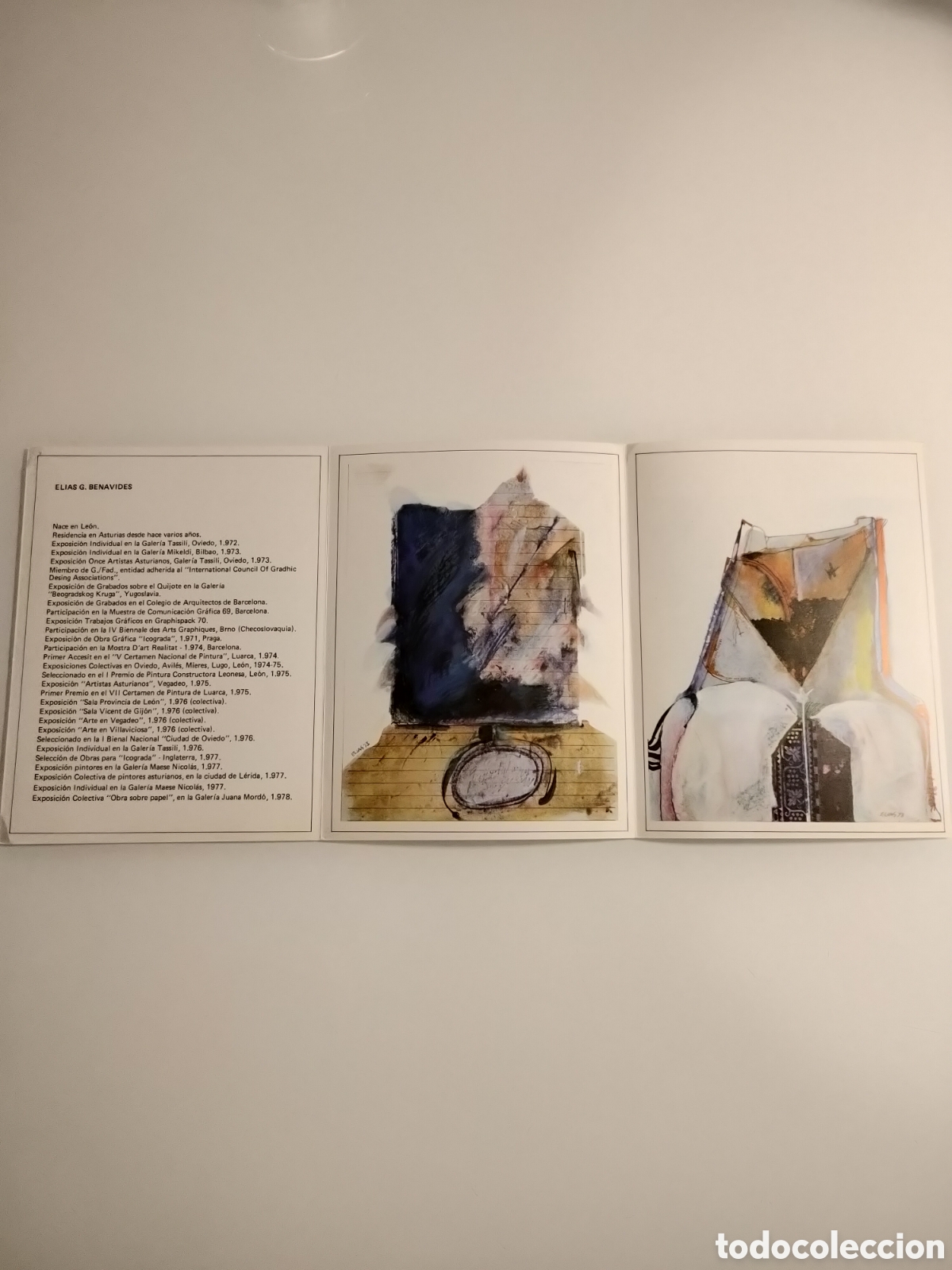 Otros objetos de arte: Tr&iacute;ptico El&iacute;as G. Benavides. - Foto 2