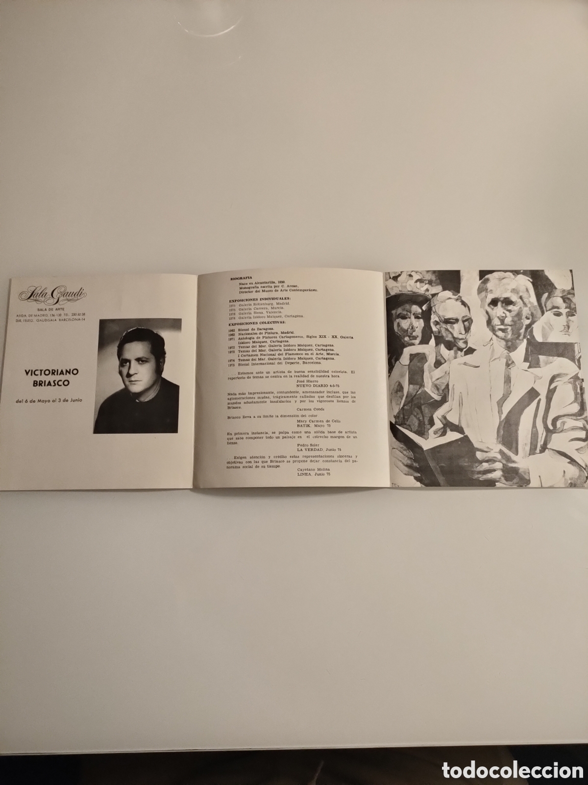 Otros objetos de arte: Tr&iacute;ptico Victoriano Briasco. - Foto 2