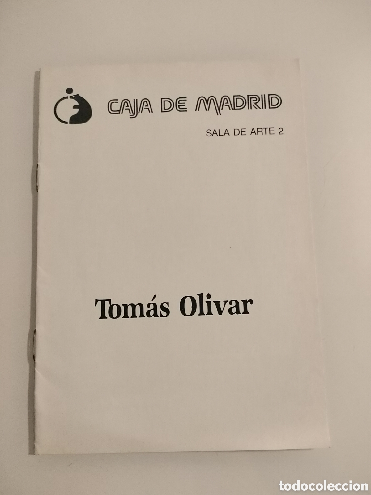 Otros objetos de arte: Folleto Tom&aacute;s Olivar. - Foto 1