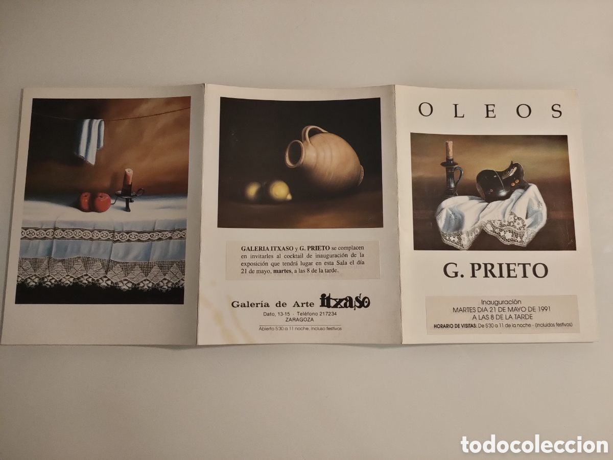 Otros objetos de arte: Tr&iacute;ptico &Oacute;leos G. Prieto. - Foto 1