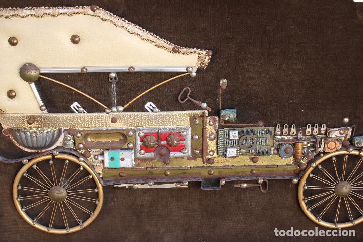 Otros objetos de arte: cuadro opel 1905 reciclado - Foto 2