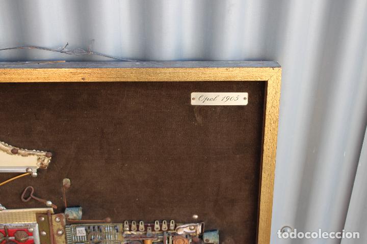 Otros objetos de arte: cuadro opel 1905 reciclado - Foto 3