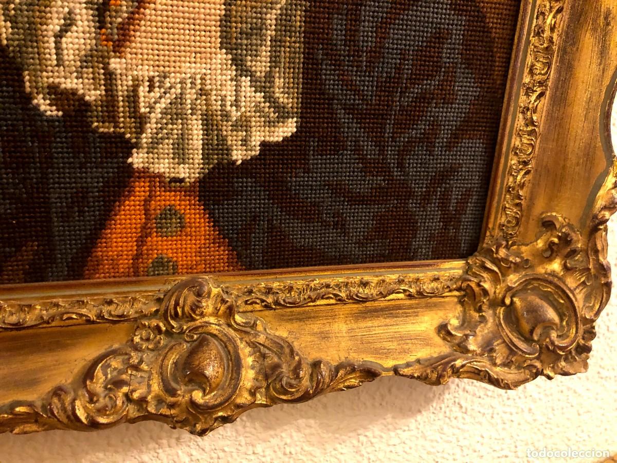 Otros objetos de arte: Cuadro con marco en madera dorada - Foto 2