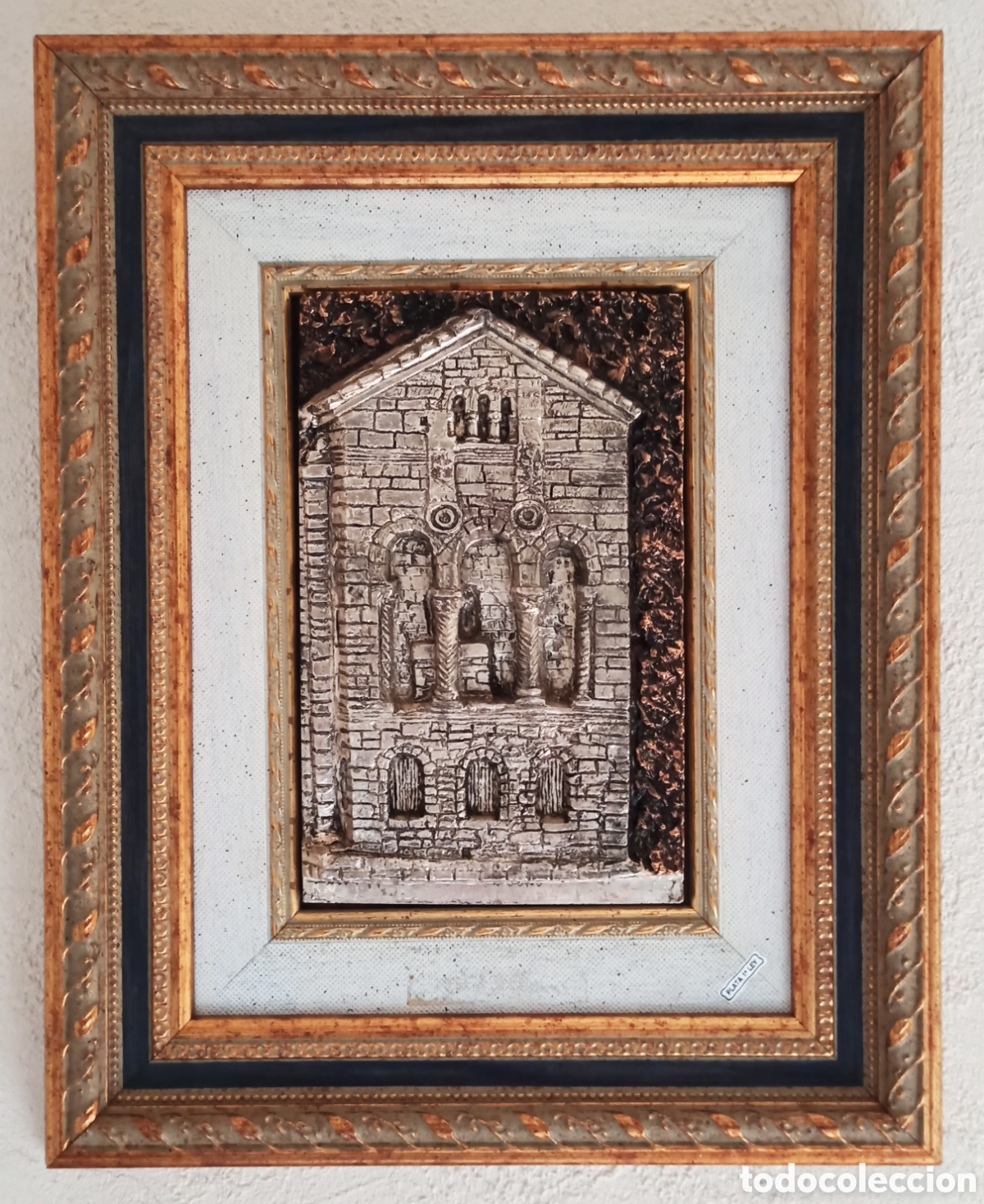Otros objetos de arte: Cuadro relieve Santa Mar&iacute;a del Naranco - Foto 1