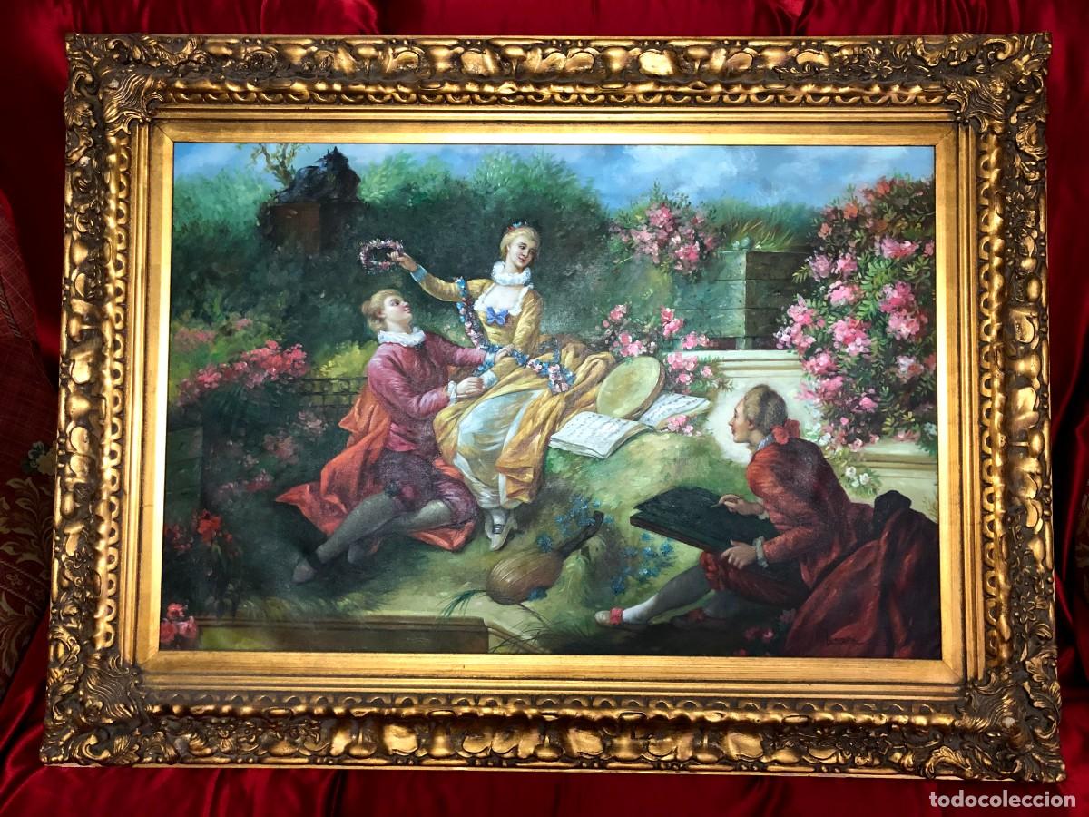 Otros objetos de arte: Cuadro con marco dorado - Foto 1