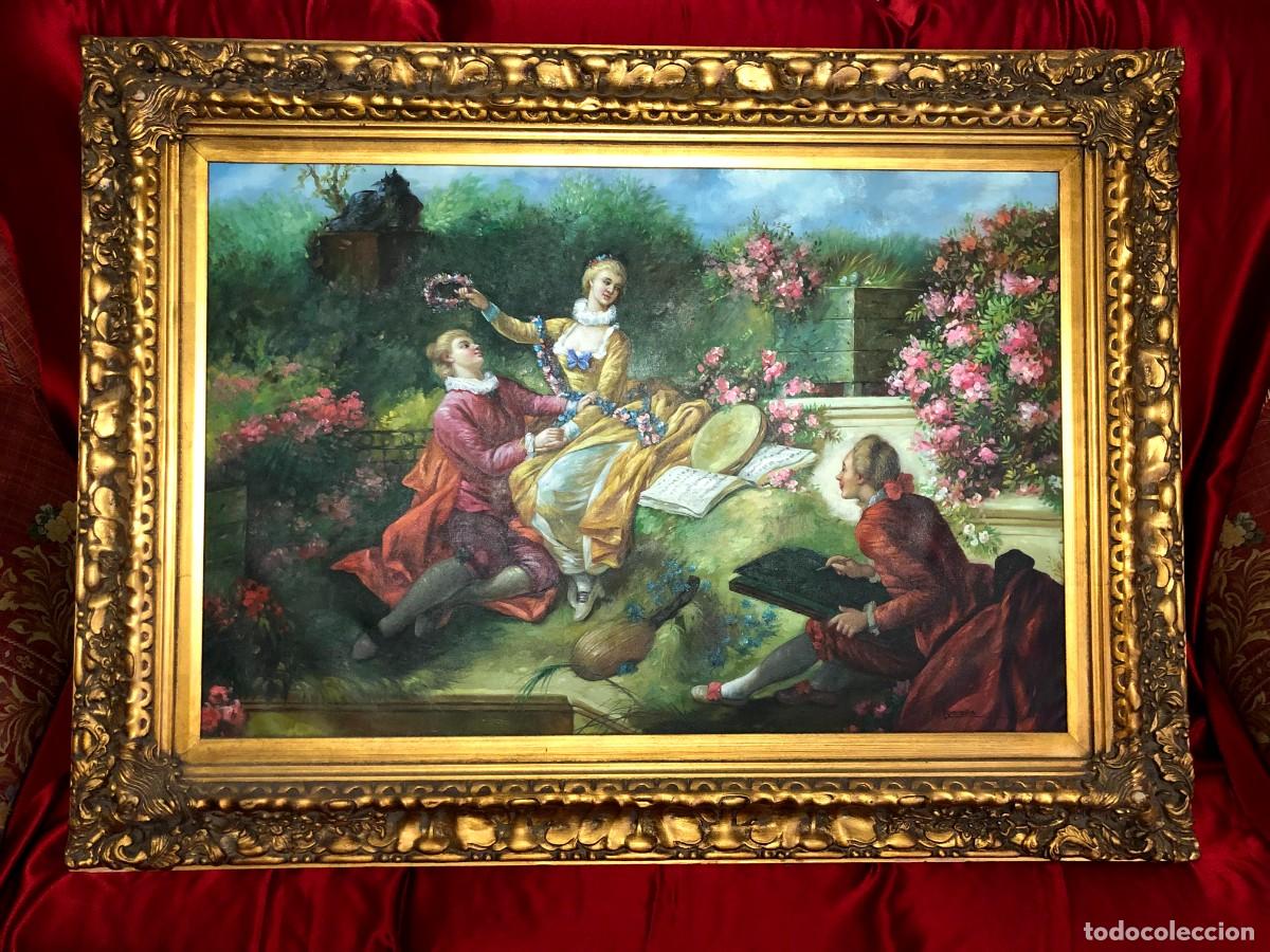 Otros objetos de arte: Cuadro con marco dorado - Foto 2
