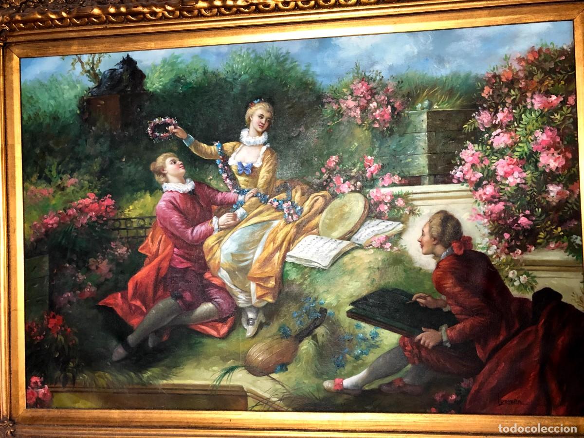 Otros objetos de arte: Cuadro con marco dorado - Foto 3