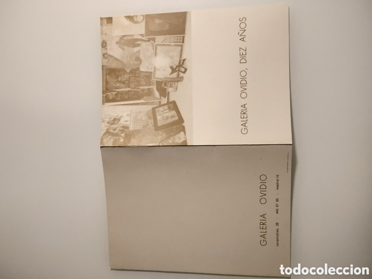 Otros objetos de arte: D&iacute;ptico exposici&oacute;n 10 a&ntilde;os. - Foto 1