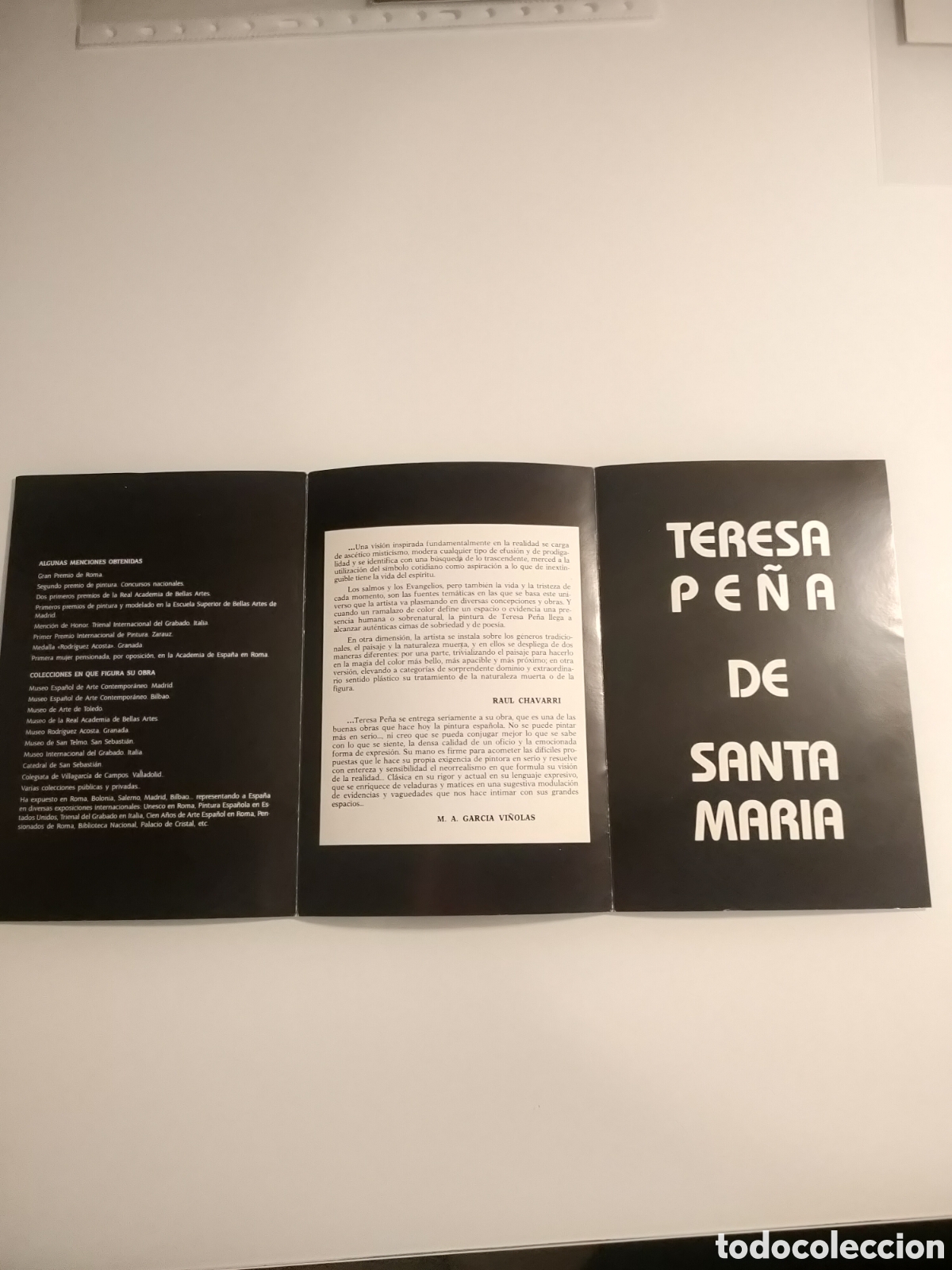 Otros objetos de arte: Tr&iacute;ptico exposici&oacute;n Teresa Pe&ntilde;a de Santa Mar&iacute;a - Foto 2