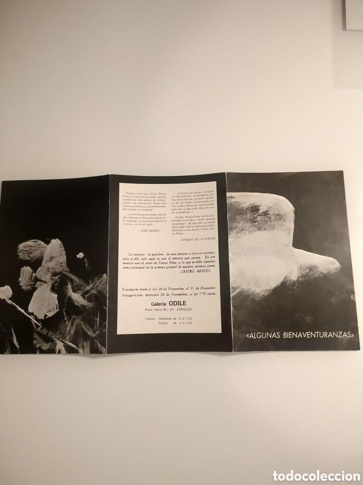 Otros objetos de arte: Tr&iacute;ptico exposici&oacute;n Teresa Pe&ntilde;a de Santa Mar&iacute;a - Foto 1
