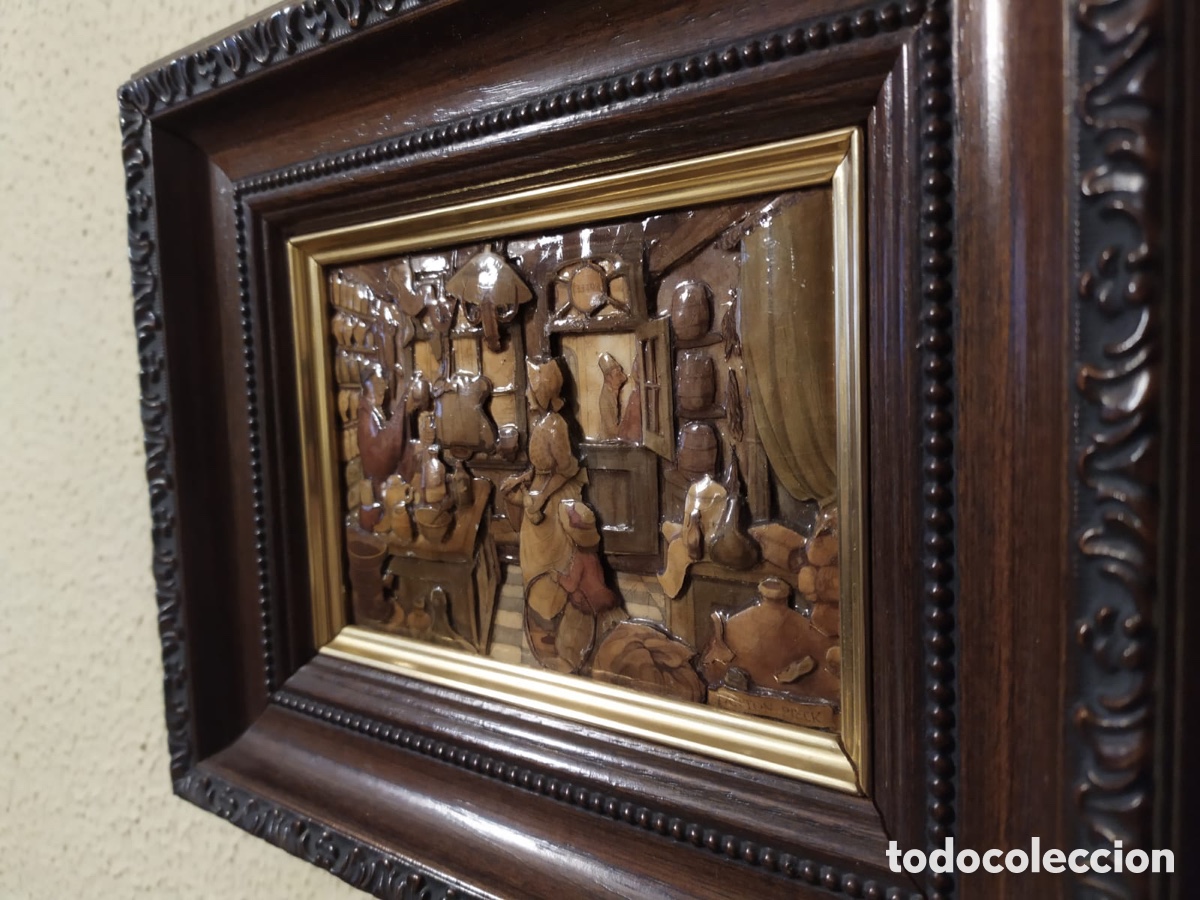 Otros objetos de arte: Cuadro 3D &rdquo;Tienda&rdquo; de Anton Pieck - Foto 2