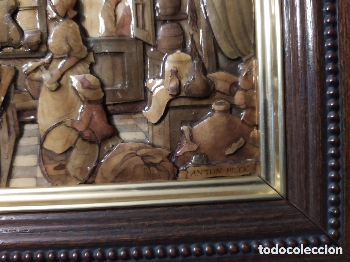 Otros objetos de arte: Cuadro 3D &rdquo;Tienda&rdquo; de Anton Pieck - Foto 3