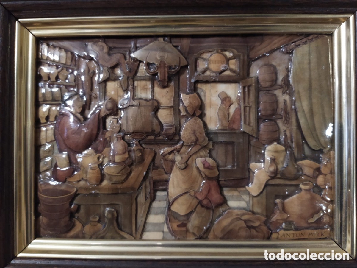 Otros objetos de arte: Cuadro 3D &rdquo;Tienda&rdquo; de Anton Pieck - Foto 6