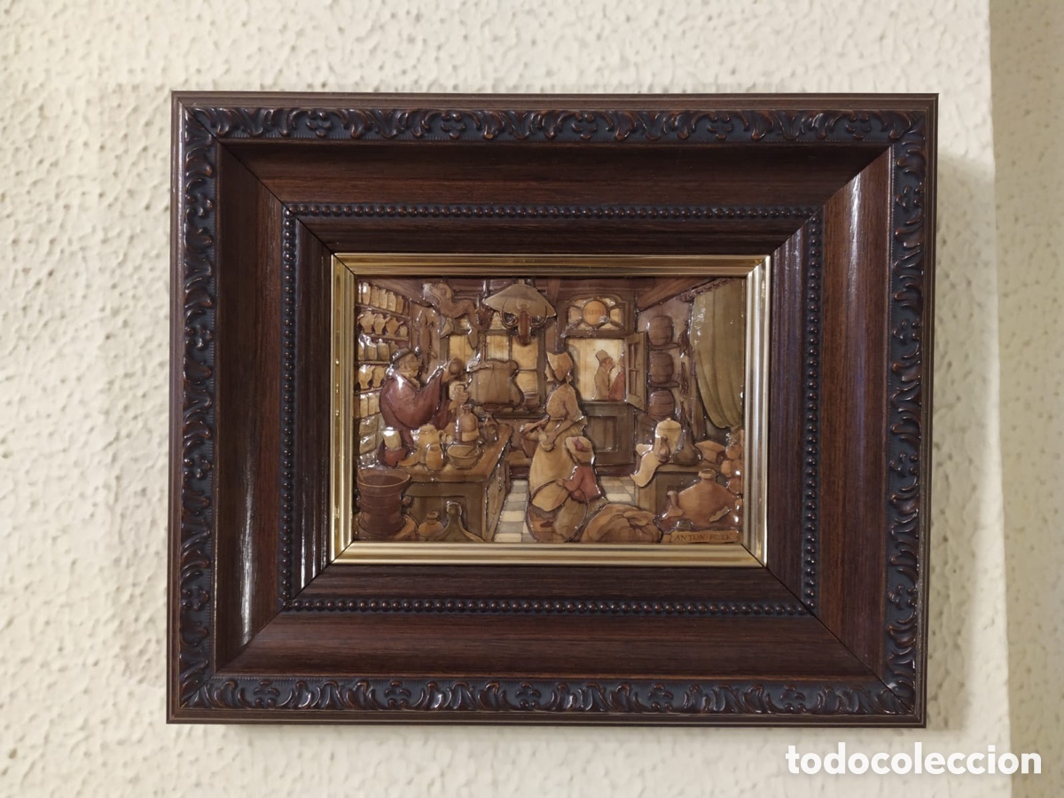 Otros objetos de arte: Cuadro 3D &rdquo;Tienda&rdquo; de Anton Pieck - Foto 1