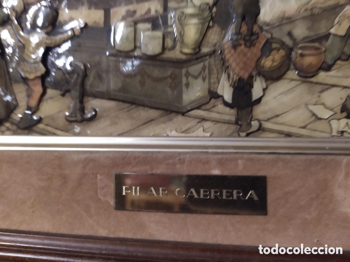 Otros objetos de arte: Cuadro 3D &rdquo;Mercado&rdquo; de Anton Pieck - Foto 3