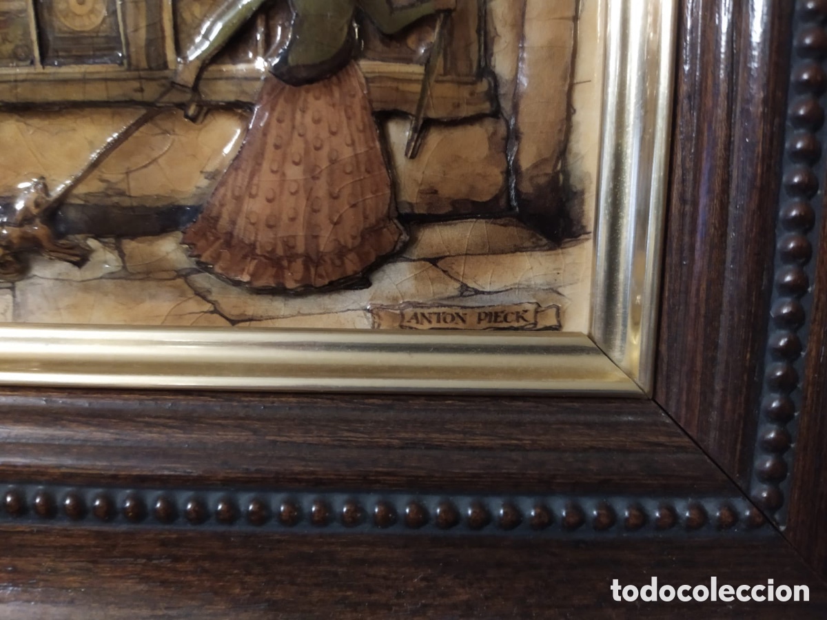 Otros objetos de arte: Cuadro 3D Cantina de Anton Pieck - Foto 5
