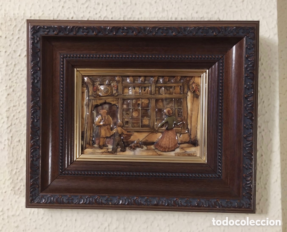 Otros objetos de arte: Cuadro 3D Cantina de Anton Pieck - Foto 1