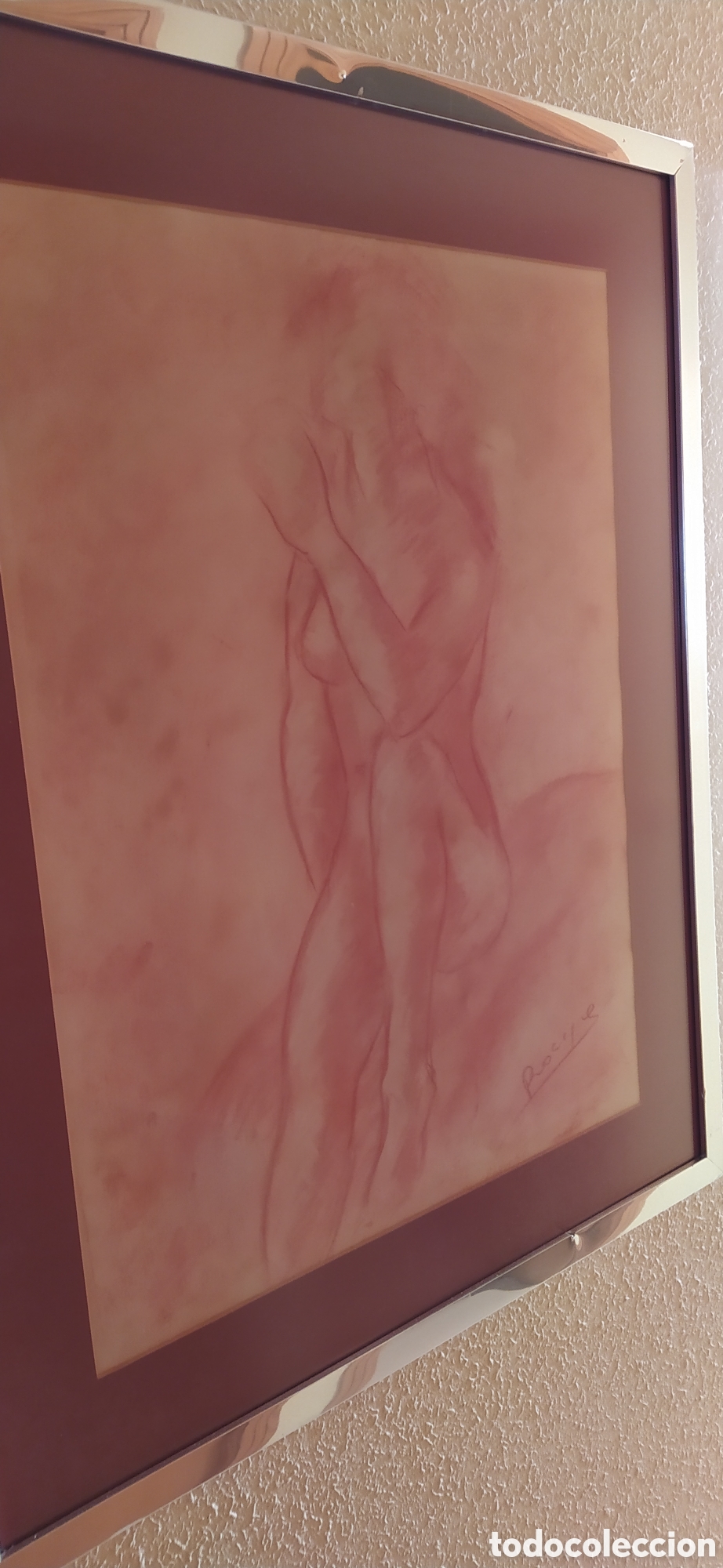 Otros objetos de arte: Cuadro desnudo mujer Rosique - Foto 2