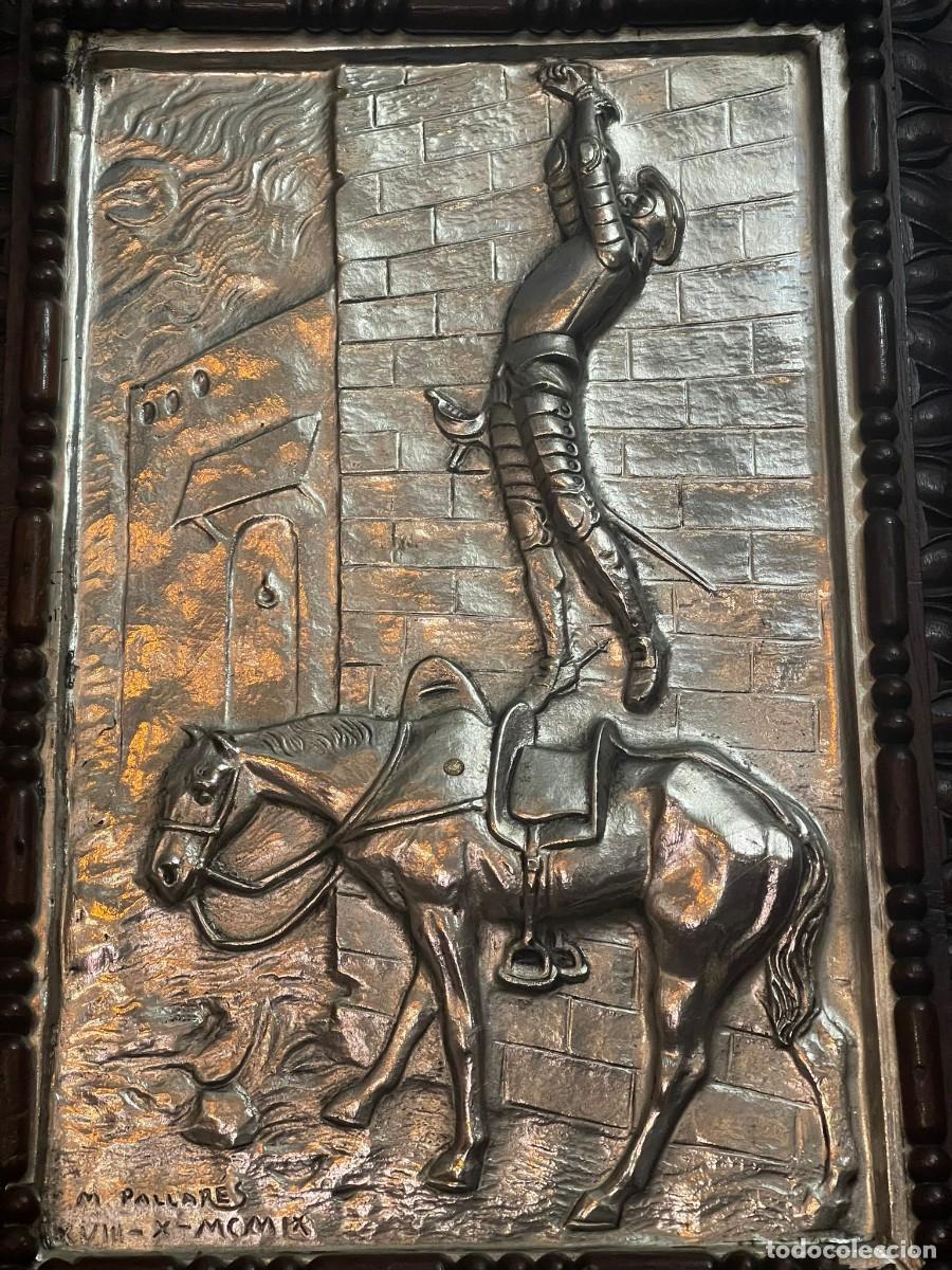 Otros objetos de arte: Cuadros Quijote plata - Foto 3