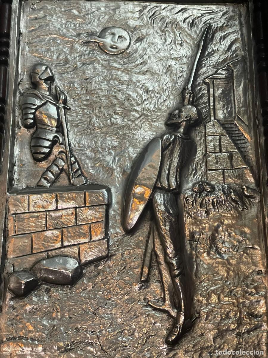 Otros objetos de arte: Cuadros Quijote plata - Foto 5
