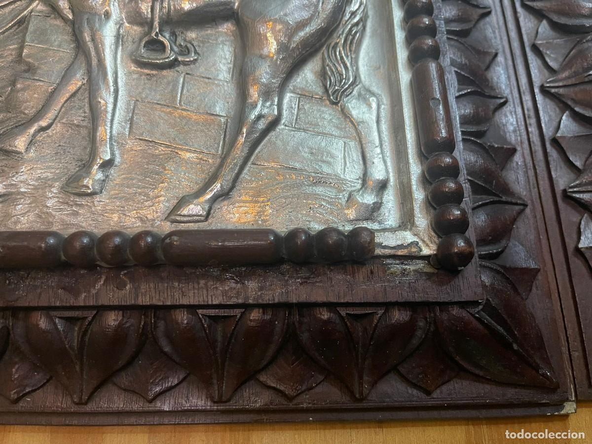 Otros objetos de arte: Cuadros Quijote plata - Foto 6
