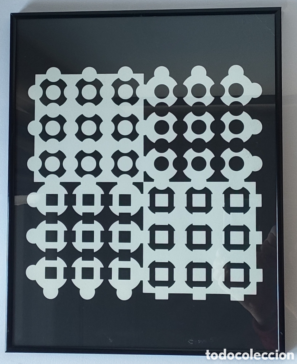 Otros objetos de arte: Cuadro. Impresi&oacute;n de obra HELION de V Vasarely - Foto 1