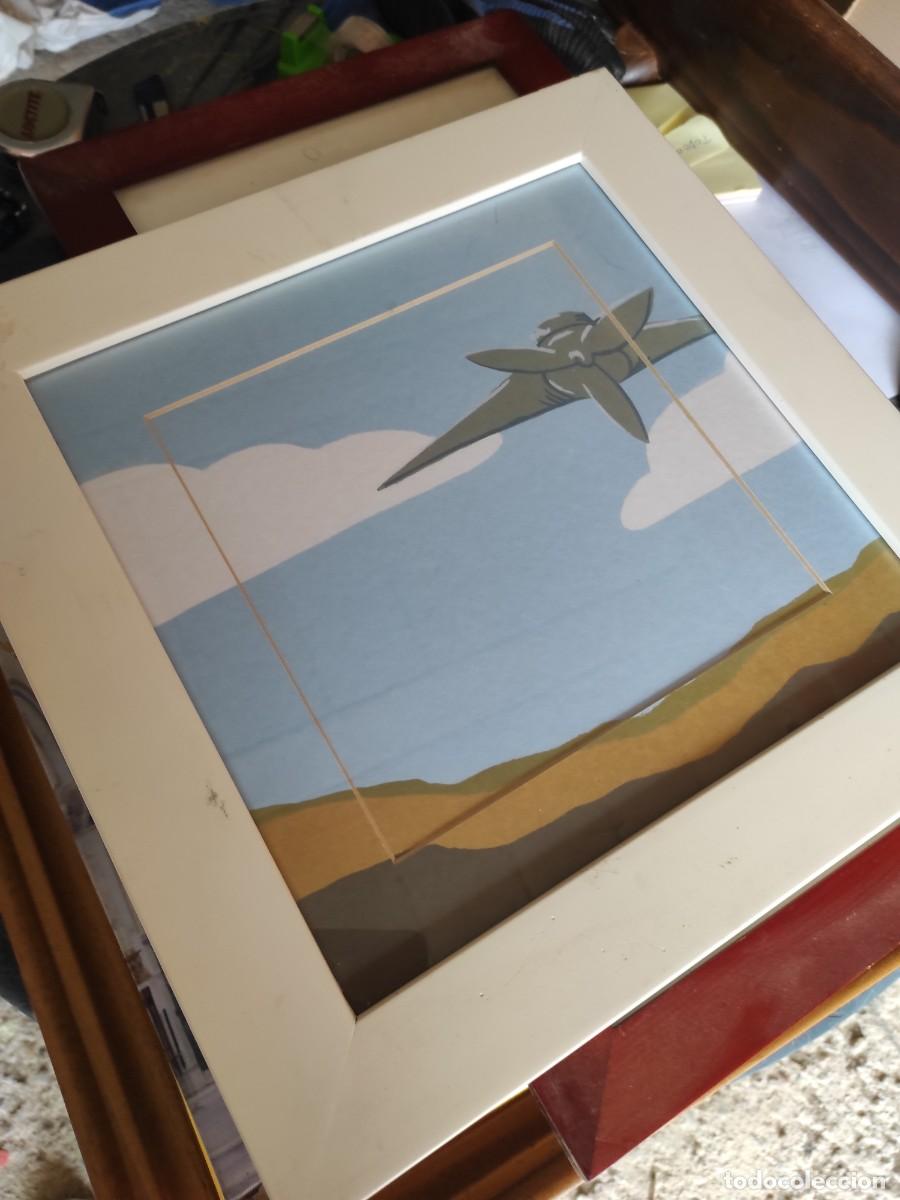 Otros objetos de arte: Cuadro avi&oacute;n antiguo - Foto 1