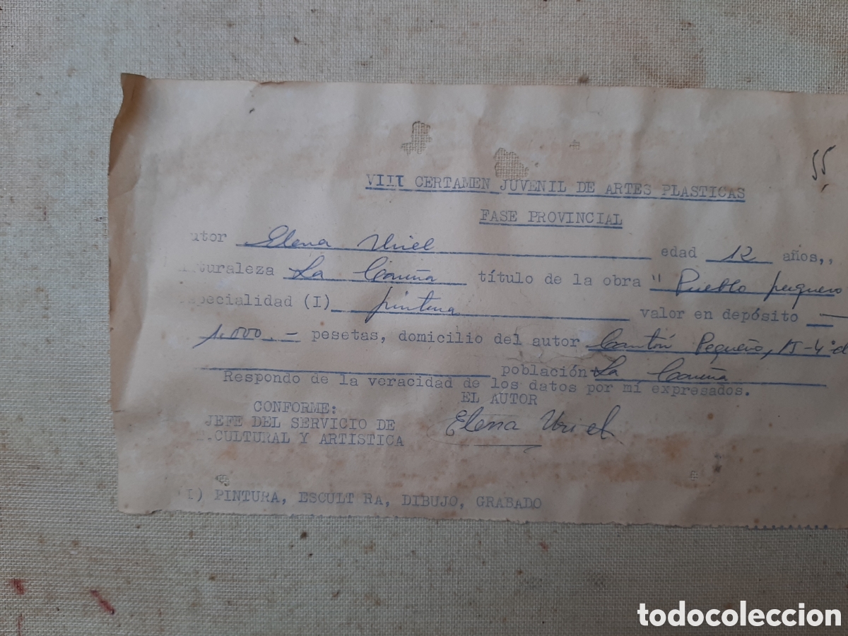 Otros objetos de arte: Cuadro premiado.certifica. - Foto 6