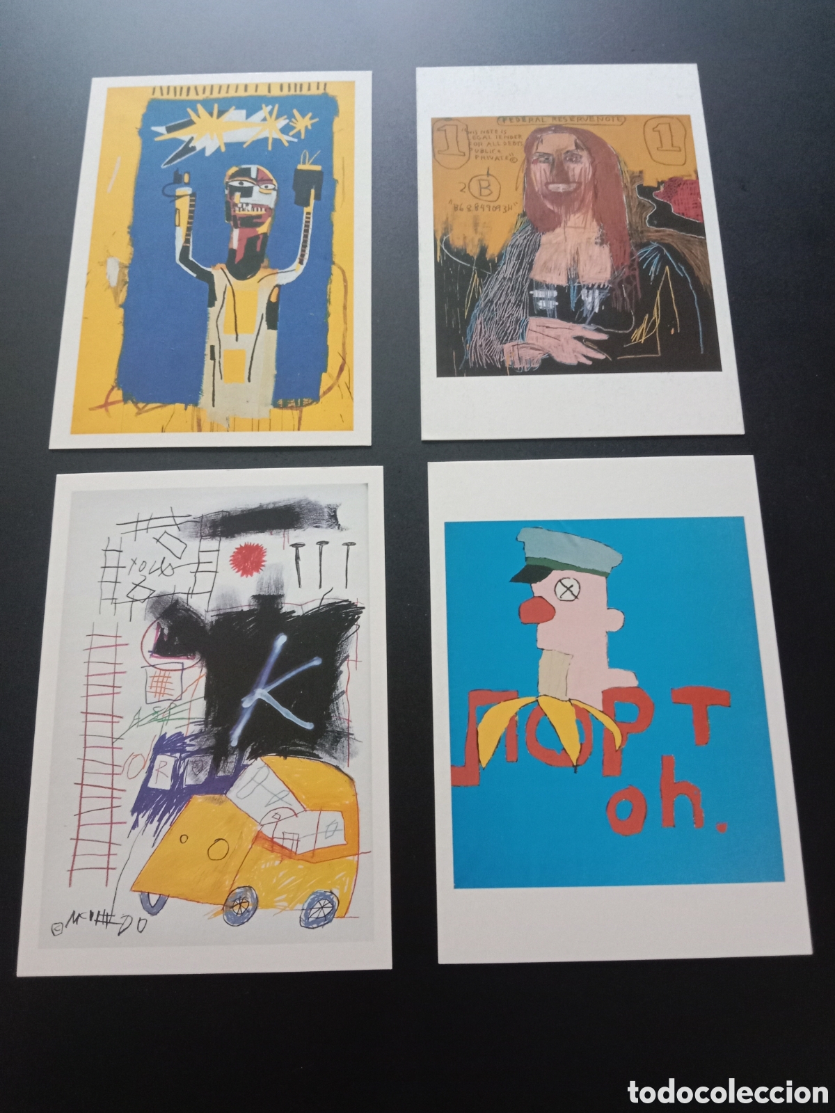 Otros objetos de arte: Postales Jean Michel Basquiat - Foto 1