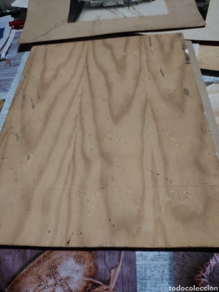Otros objetos de arte: Dibujo sobre chapa de madera ni&ntilde;o - Foto 5