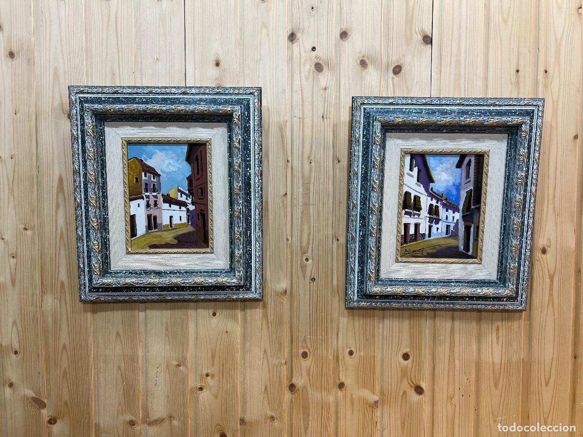 Otros objetos de arte: - PAREJA CUADROS OLEO SOBRE TABLA - Foto 1