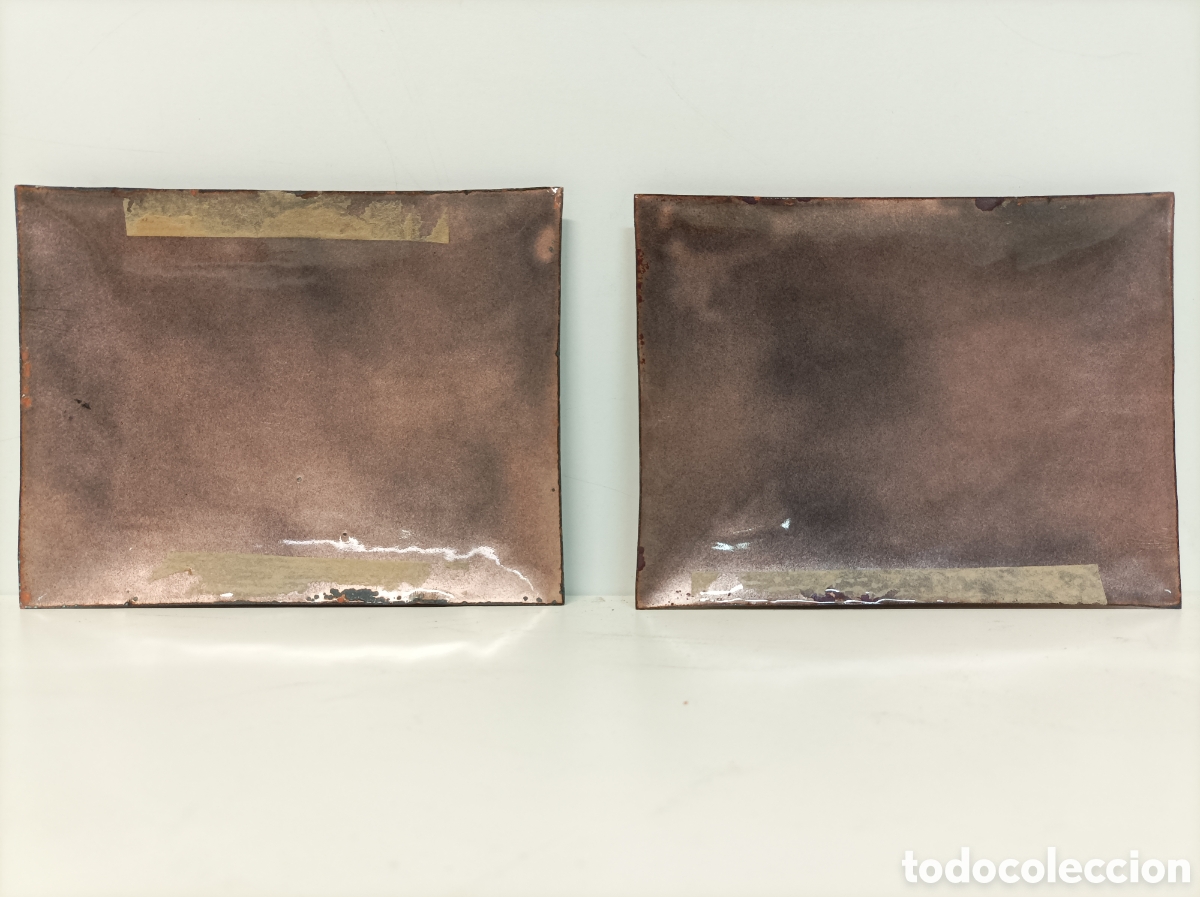 Otros objetos de arte: Pareja de esmaltes Limoges - Foto 5