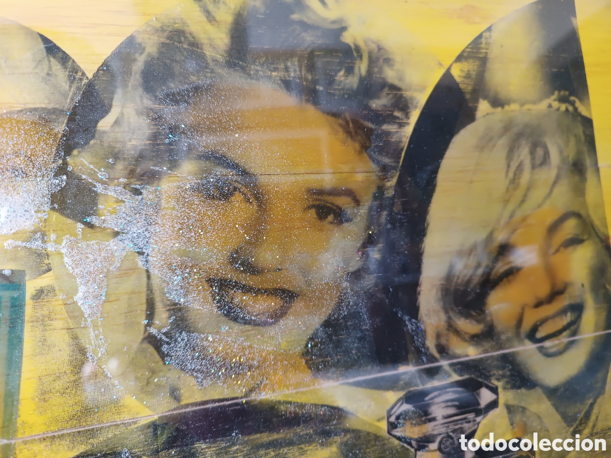 Otros objetos de arte: PIETRO PSAIER-MARILYN- ORIGINAL POP ART - Foto 3