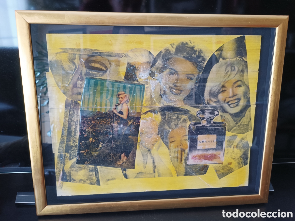 Otros objetos de arte: PIETRO PSAIER-MARILYN- ORIGINAL POP ART - Foto 1