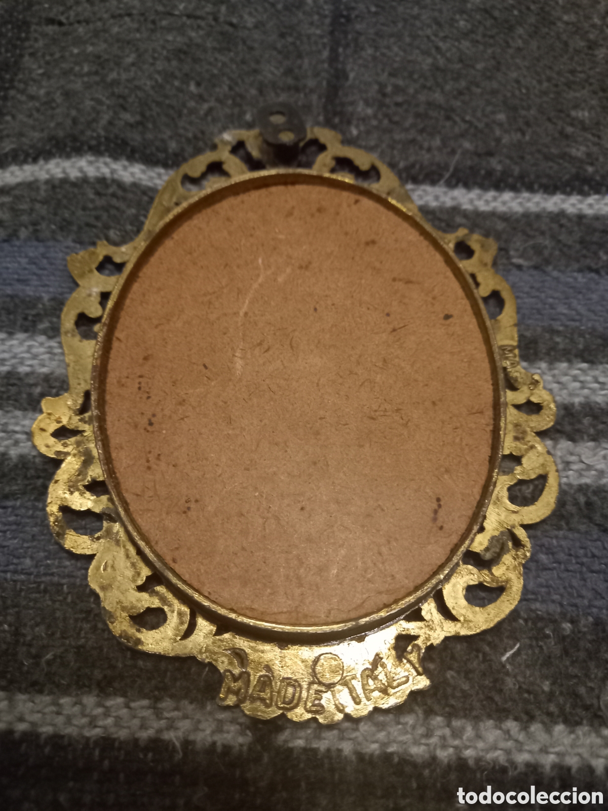 Otros objetos de arte: Cuadro en tela marco bronce - Foto 2