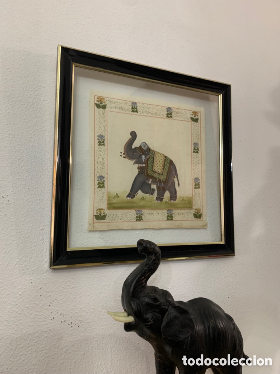 Otros objetos de arte: SEDA HIND&Uacute; VINTAGE - Foto 5