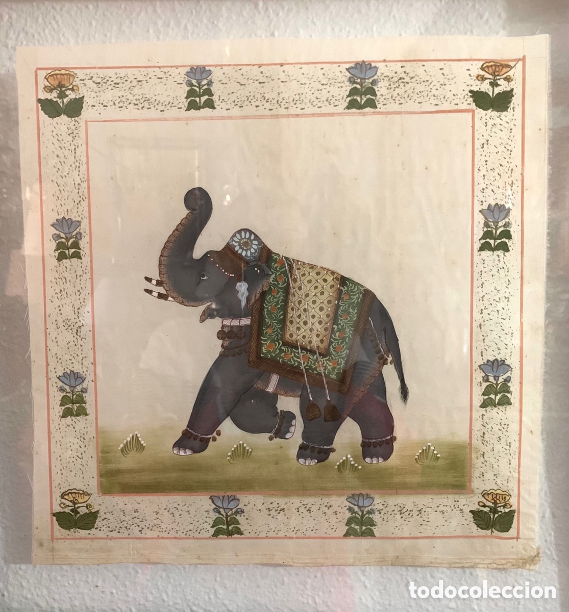 Otros objetos de arte: SEDA HIND&Uacute; VINTAGE - Foto 1