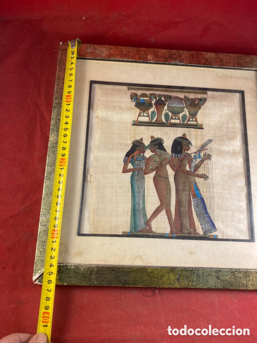 Otros objetos de arte: PAPIRO EGIPCIO ENMARCADO - Foto 5