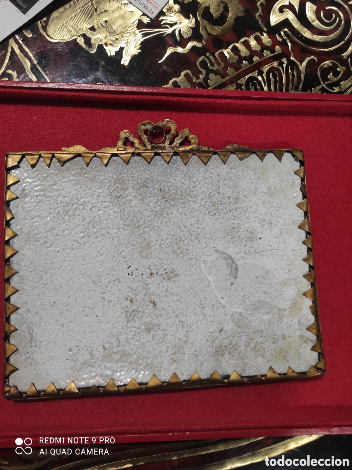 Otros objetos de arte: Placa de esmalte s. IXX - Foto 2