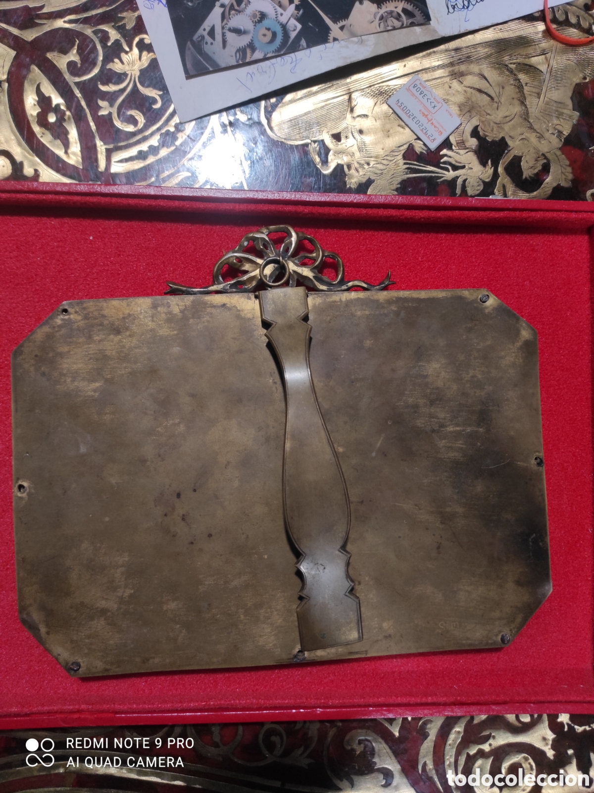 Otros objetos de arte: Placa de esmalte italiano s. XVIII sobre bronce - Foto 4