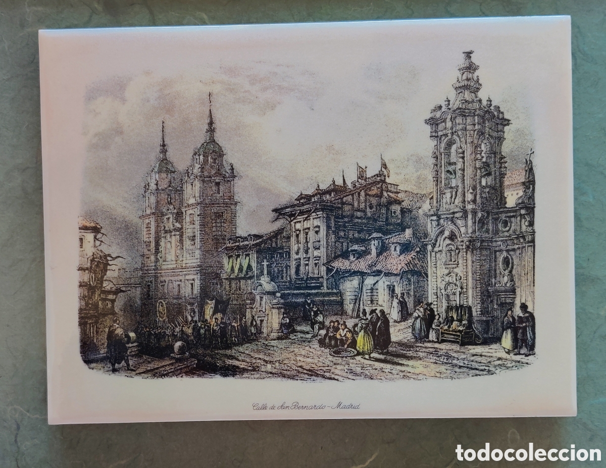 Otros objetos de arte: Cuadro azulejo Calle de San Bernardo - Madrid - Foto 5