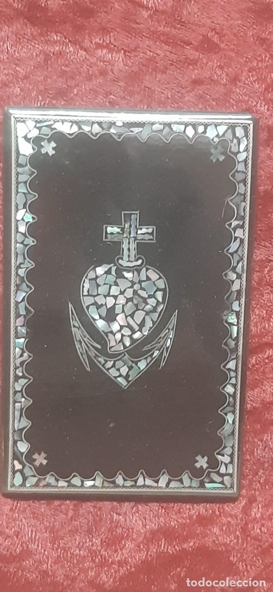 Otros objetos de arte: CORAZON NACAR FONDO LACADO - Foto 2