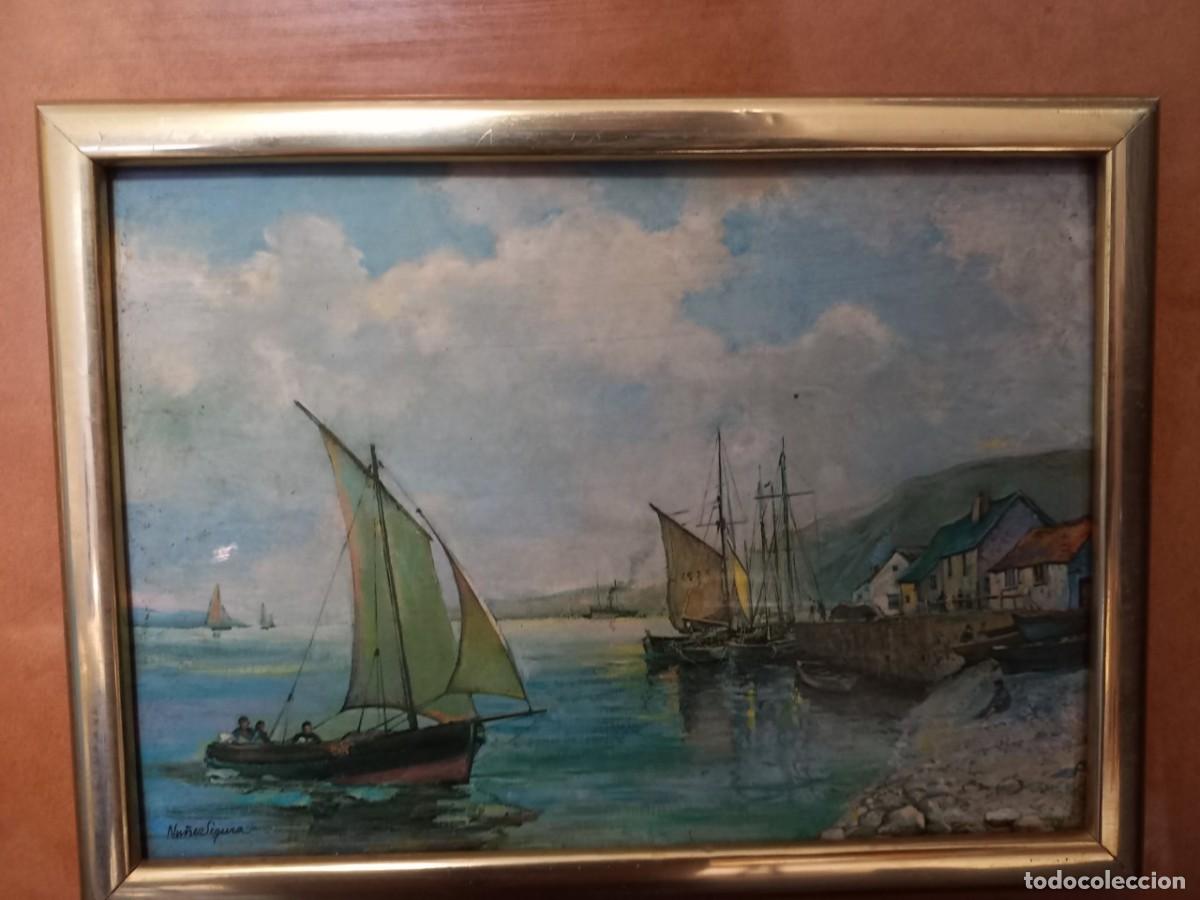 Otros objetos de arte: CUADRO DE ESMALTE , TEMA MARITIMO, NU&Ntilde;EZ SEGURA - Foto 1